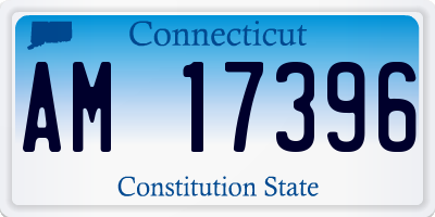 CT license plate AM17396