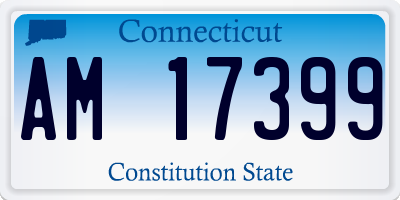 CT license plate AM17399