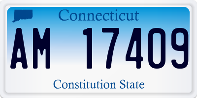 CT license plate AM17409