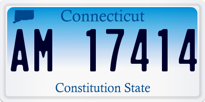 CT license plate AM17414