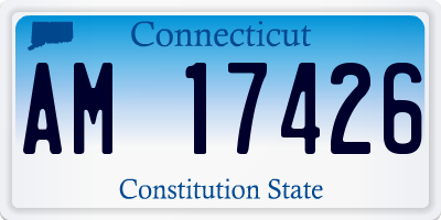 CT license plate AM17426