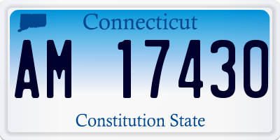 CT license plate AM17430