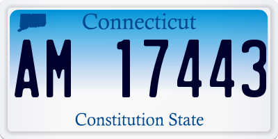CT license plate AM17443