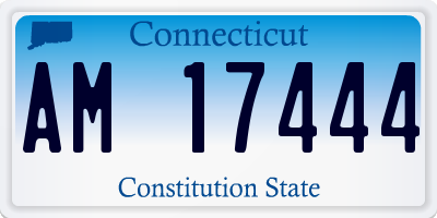 CT license plate AM17444