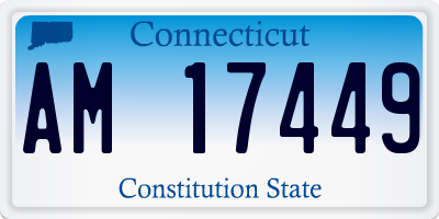 CT license plate AM17449