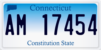 CT license plate AM17454