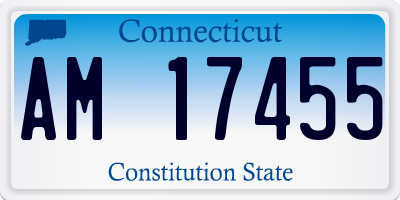 CT license plate AM17455