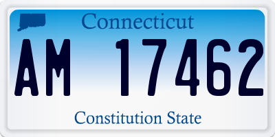 CT license plate AM17462