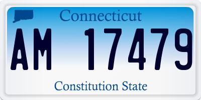 CT license plate AM17479