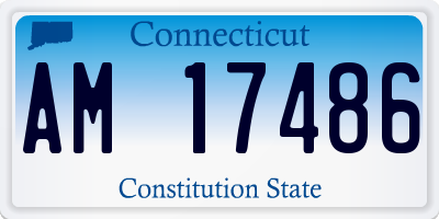CT license plate AM17486