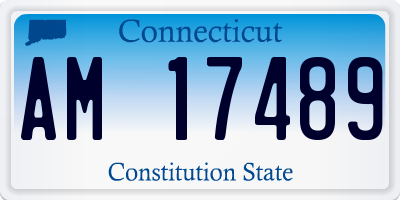 CT license plate AM17489