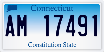 CT license plate AM17491