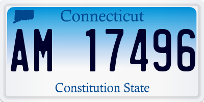 CT license plate AM17496