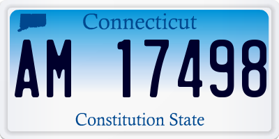 CT license plate AM17498