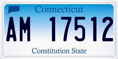 CT license plate AM17512
