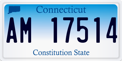 CT license plate AM17514