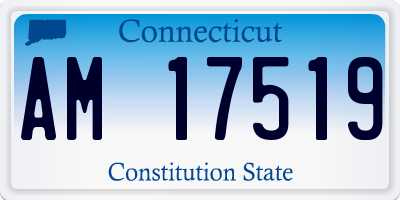 CT license plate AM17519