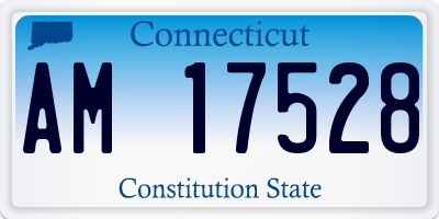 CT license plate AM17528