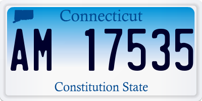 CT license plate AM17535