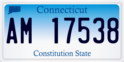 CT license plate AM17538