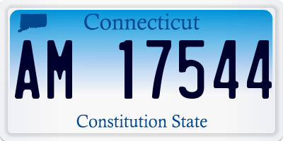 CT license plate AM17544