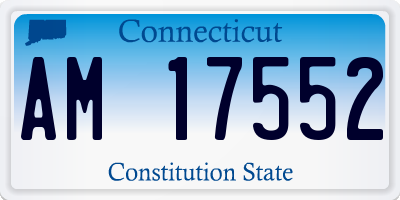 CT license plate AM17552