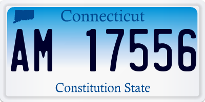 CT license plate AM17556