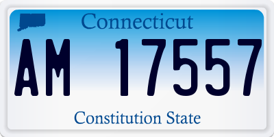 CT license plate AM17557