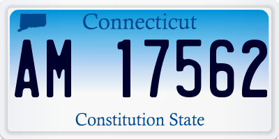 CT license plate AM17562