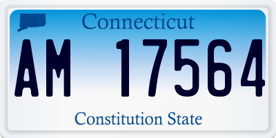 CT license plate AM17564