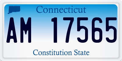 CT license plate AM17565
