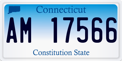 CT license plate AM17566