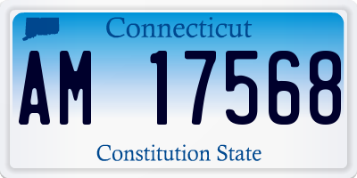 CT license plate AM17568