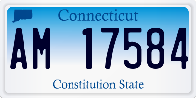 CT license plate AM17584