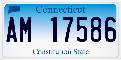 CT license plate AM17586