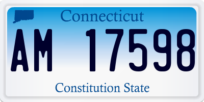 CT license plate AM17598