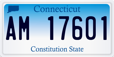 CT license plate AM17601