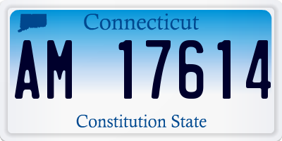 CT license plate AM17614