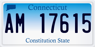 CT license plate AM17615