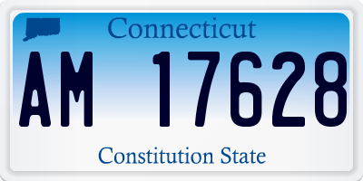CT license plate AM17628