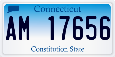 CT license plate AM17656