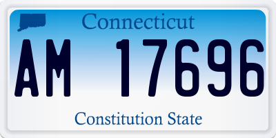 CT license plate AM17696
