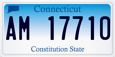 CT license plate AM17710