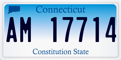 CT license plate AM17714