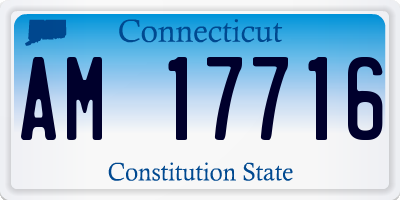 CT license plate AM17716