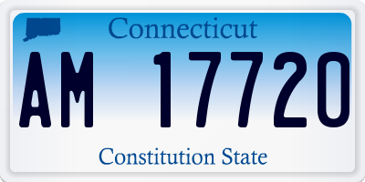 CT license plate AM17720