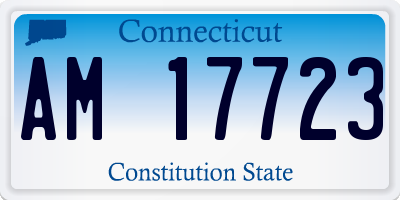 CT license plate AM17723