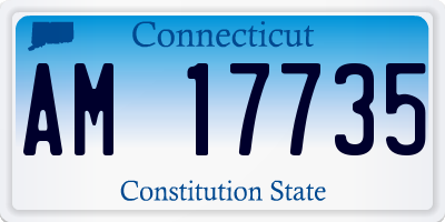 CT license plate AM17735