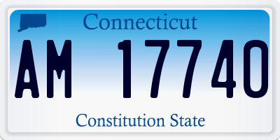 CT license plate AM17740