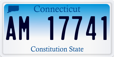 CT license plate AM17741